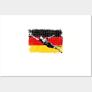 Germany Soccer Supporter Goalkeeper Shirt Posters and Art